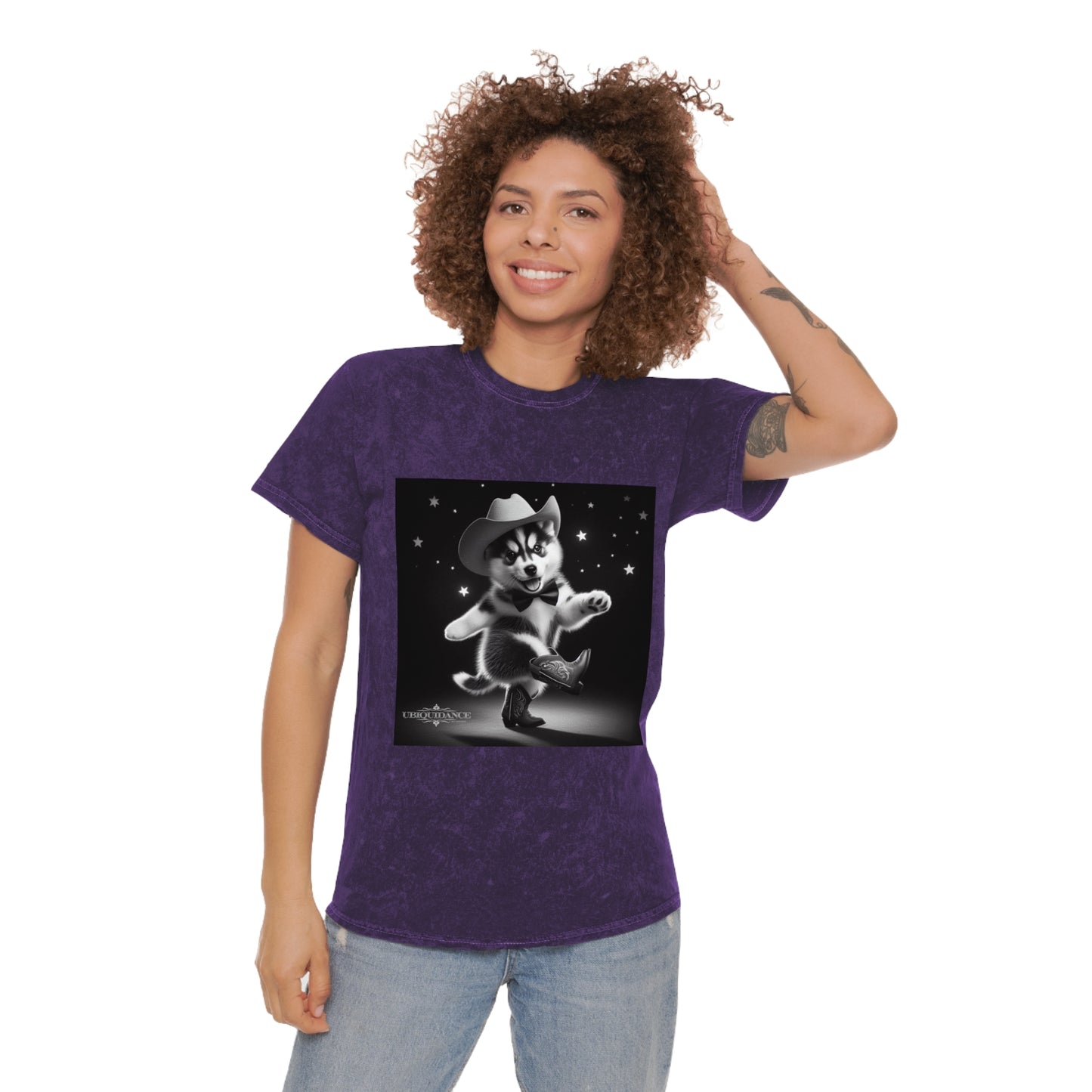 Dancing Husky Puppy T-shirt