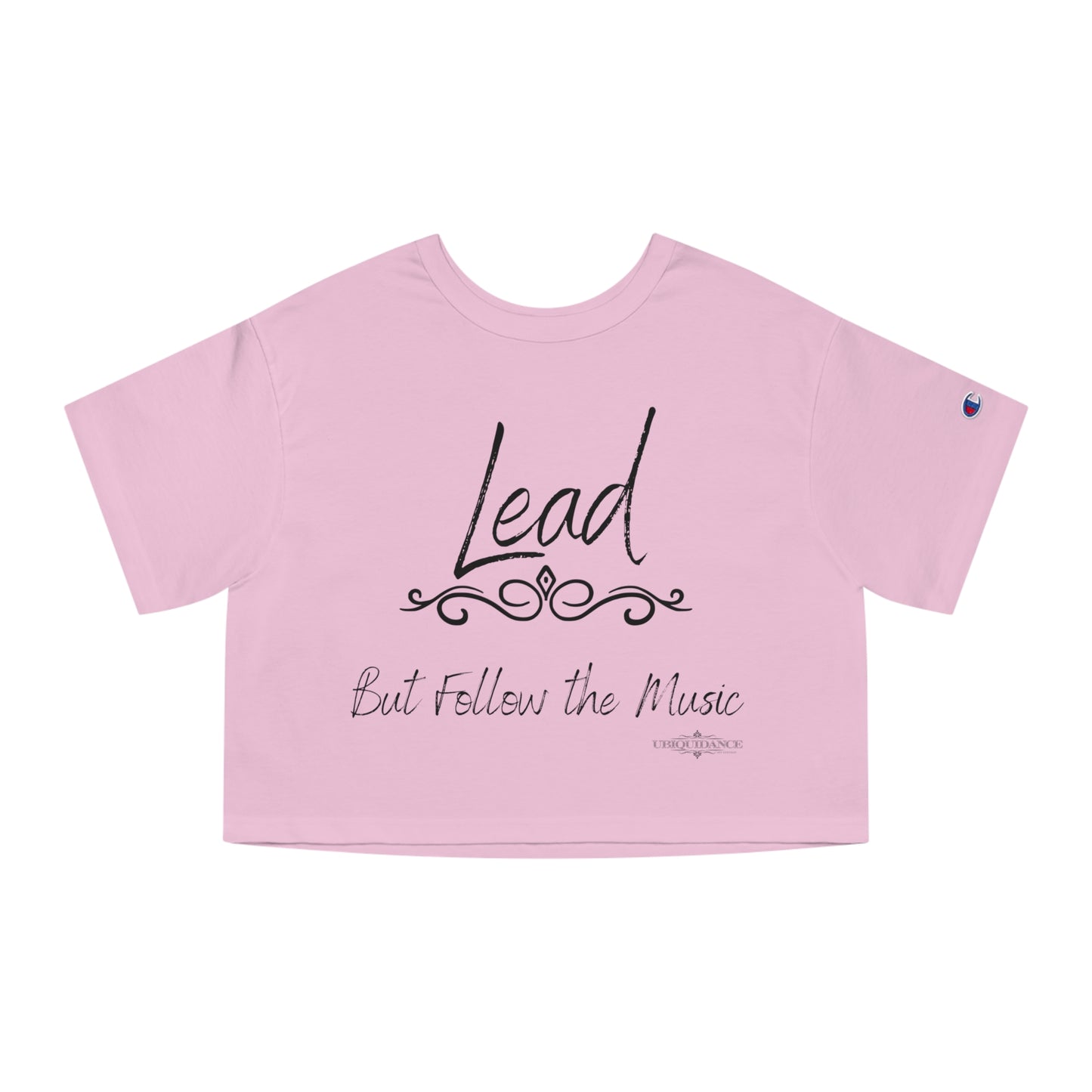 Dancing Lead Cropped T-Shirt Black Lettering